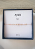 Geburtsstein-Armband - April vergoldet